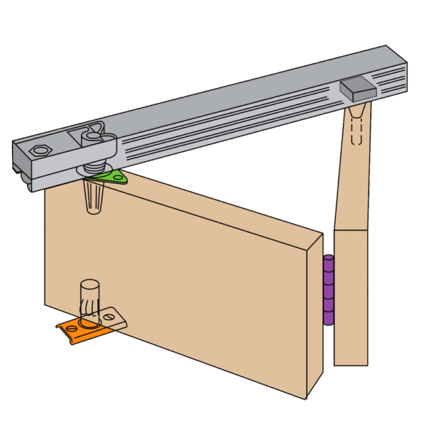 HENDERSON Bifold Folding Track Sliding Door Gear