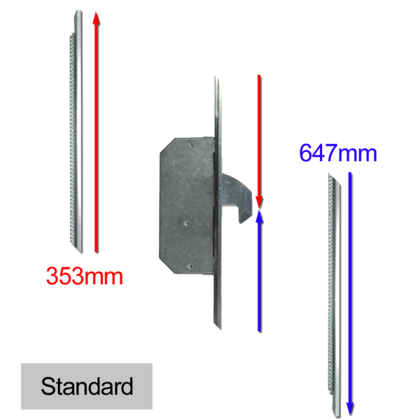 ASEC Modular Repair Lock Locking Point Extensions (Timber Door) - 2 Hook