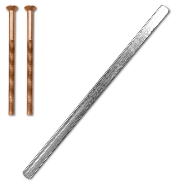 ASEC UPVC Spindle (160mm) & Screw (2x80mm) Pack