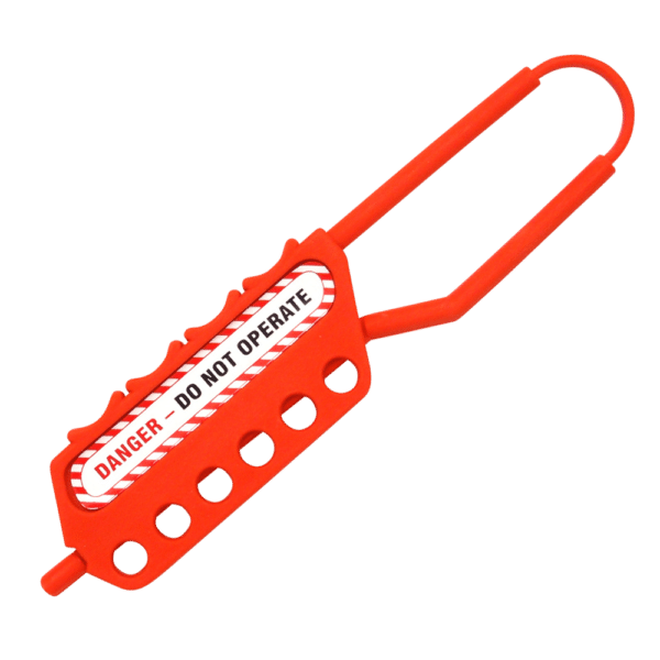 ASEC Nonconductive Lockout Tagout Hasp 6 Holes 6mm Thread