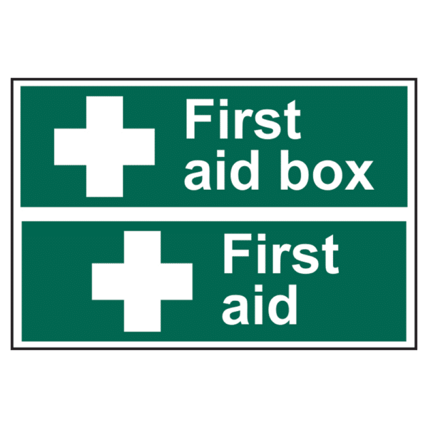 ASEC First Aid Box Sign 300mm x 200mm