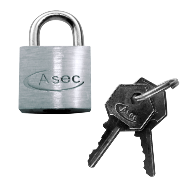 ASEC KD Open Shackle Chrome Finish Padlock