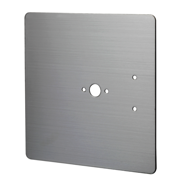 ASEC Stainless Steel Cubicle retro-fit plate to cover fixing holes