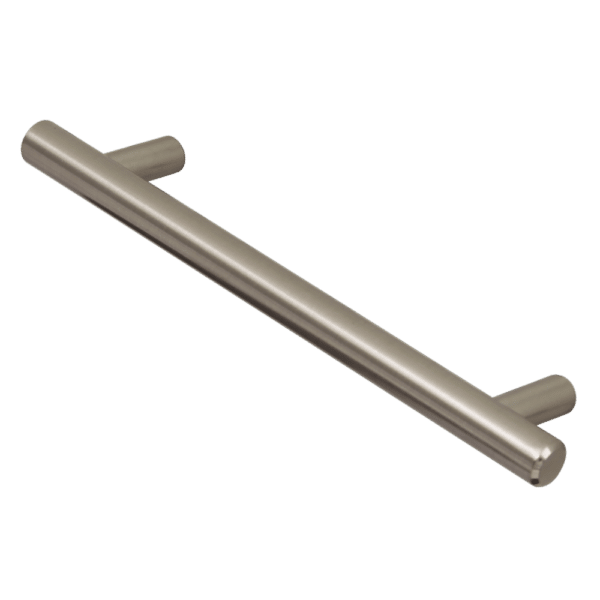 ASEC 12mm Brushed Nickel Solid Bar Handle C/W M4 x 25mm Bolts