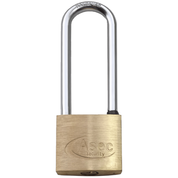 ASEC KA Long Shackle Brass Padlock