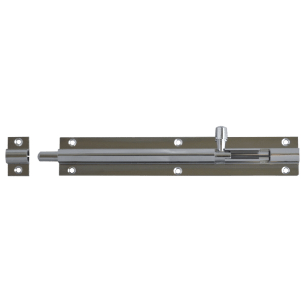 ASEC Chrome 25mm Wide Straight Barrel Bolt