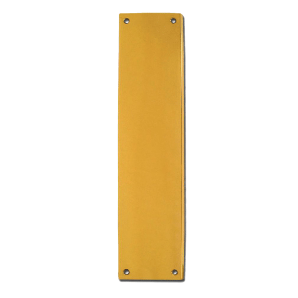 ASEC Victorian 70mm Wide Polished Brass Finger Plate