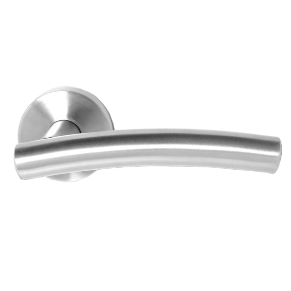 ASEC Stainless Steel Round Rose Lever Furniture