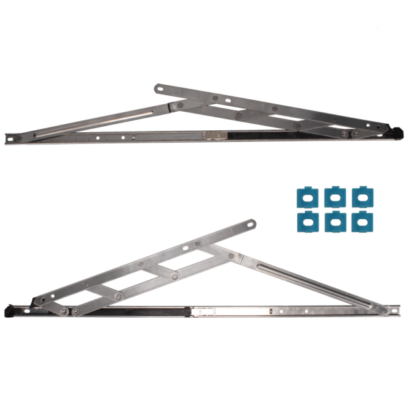 CHAMELEON Restricted Top Hung Friction Hinge Pair With Packers 13mm - 17mm