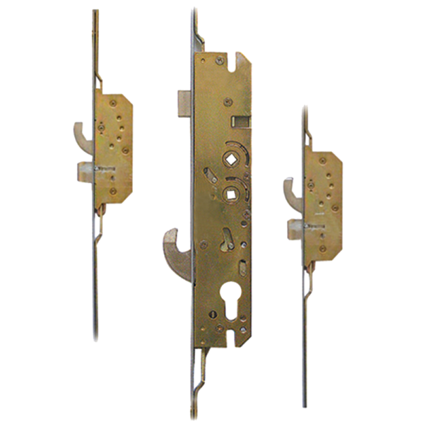 MILLENCO Lever Operated Latch & Hookbolt Twin Spindle - 2 Hook 2 Dead Bolt