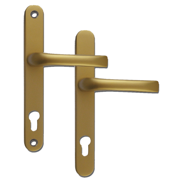 MILA Prolinea 92 Lever/Lever UPVC Furniture - 240mm Backplate