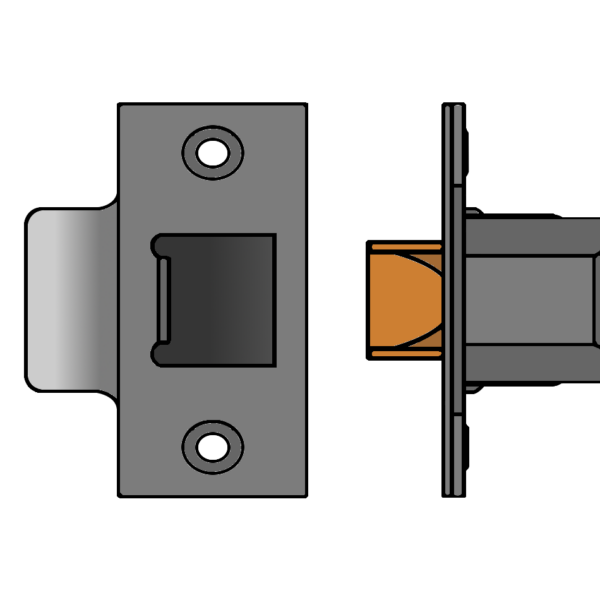 UNION HD26 Dual Finish Heavy Duty Tubular Latch