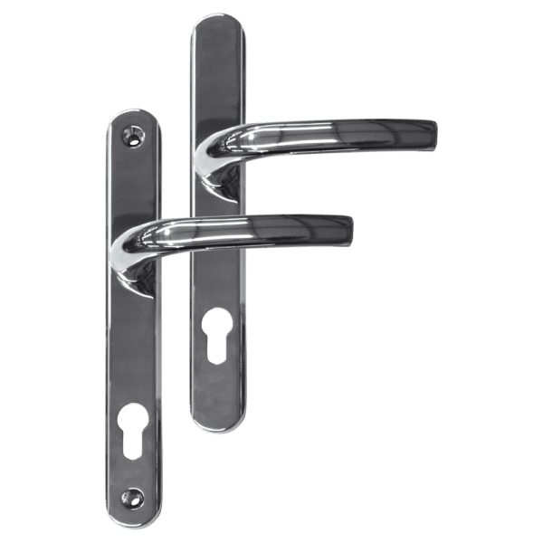 Greenteq Alpha 92 Lever/Lever UPVC Furniture - 250mm Backplate