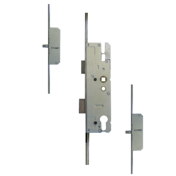 KFV Lever Operated Latch & Deadbolt Long Version - 2 Round Bolt