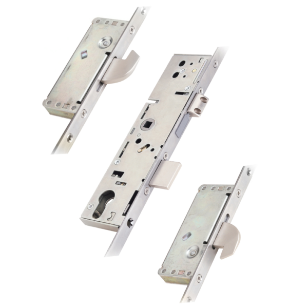 ERA Lever Operated Latch & Deadbolt Split Spindle With 2 Large Hooks 20mm Radius Faceplate