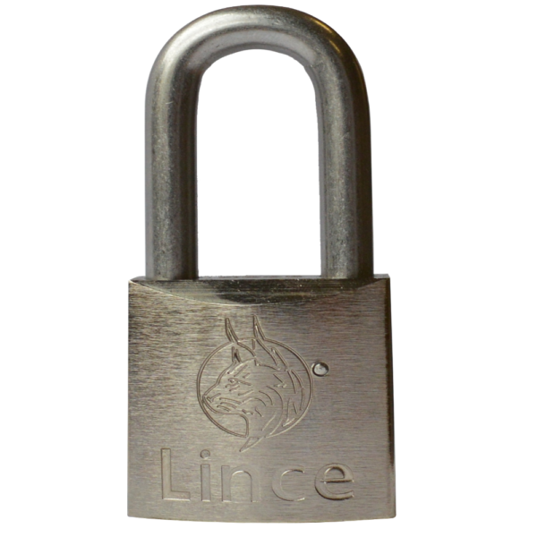 LINCE Nautic Brass Body Corrosion Resistant Long Shackle Padlock