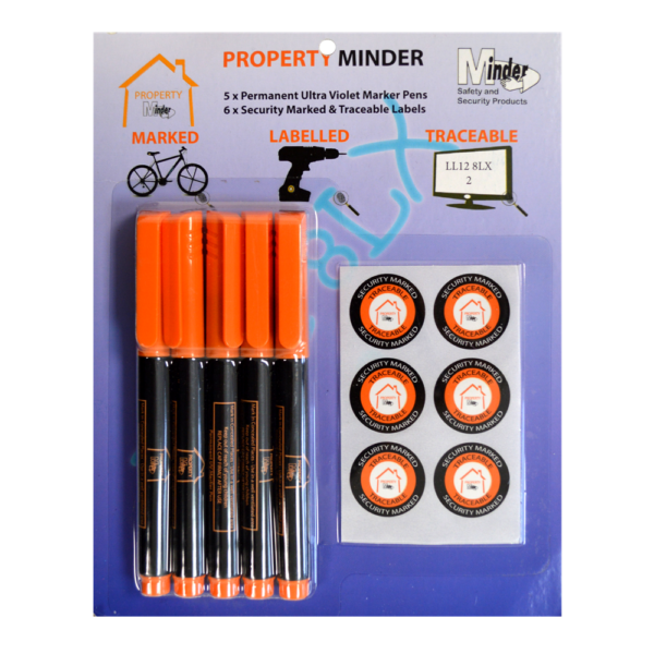 MINDER Property Minder Thick UV Marker Pens