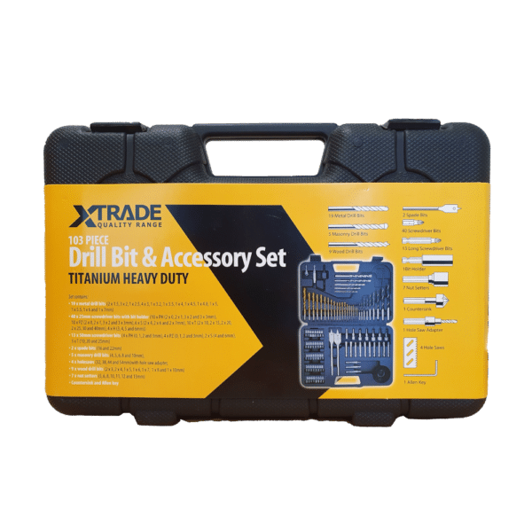 XTRADE 103 Piece Drill Bit and Accessories Set