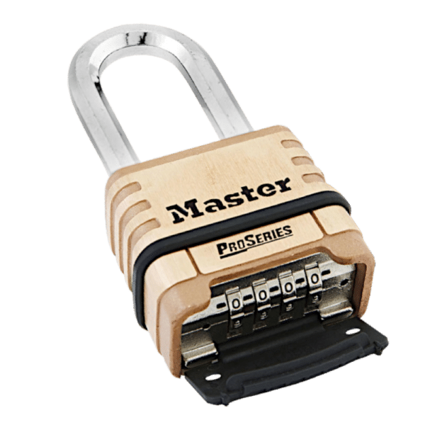 MASTER LOCK ProSeries 1175DLH Combination Padlock Long Shackle 57mm Brass Body