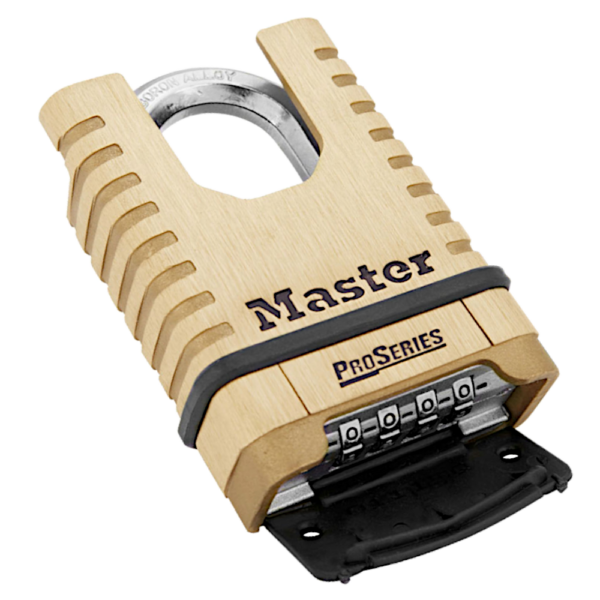 MASTER LOCK ProSeries 1177D Combination Padlock Closed Shackle 57mm Brass Body