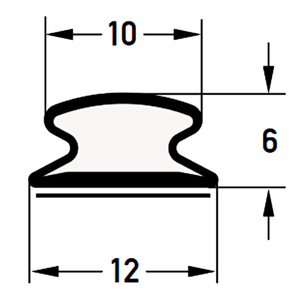 DEVENTER Self Adhesive Renovation Draught Strip S 9216 K