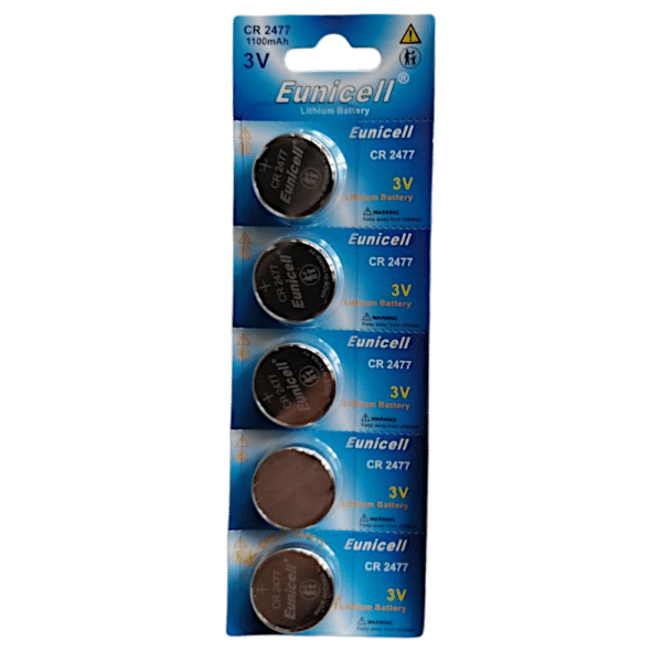 EUNICELL 3V CR2477 Button Cell Battery (5 PER CARD)