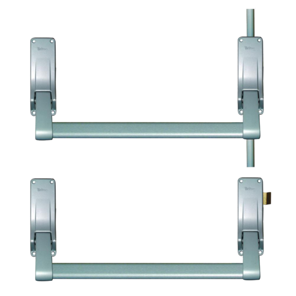 BRITON 377 Push Bar Double Rebated Door Panic Set