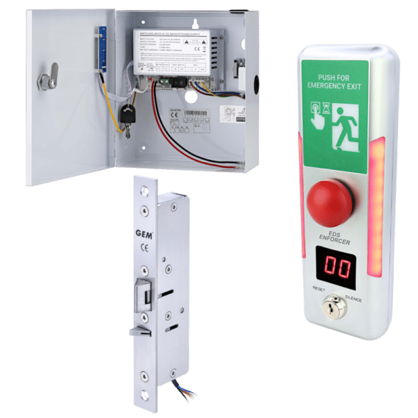 ICS EDS-ENFORCER Escape Door System With PSU & Electric Mortice Lock Monitored