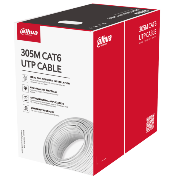 DAHUA UTP CAT6 Network Cable 305 Metre Box PFM923I-6UN-C